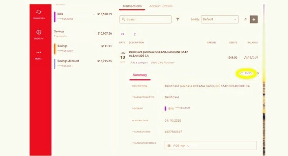 Transaction dispute image